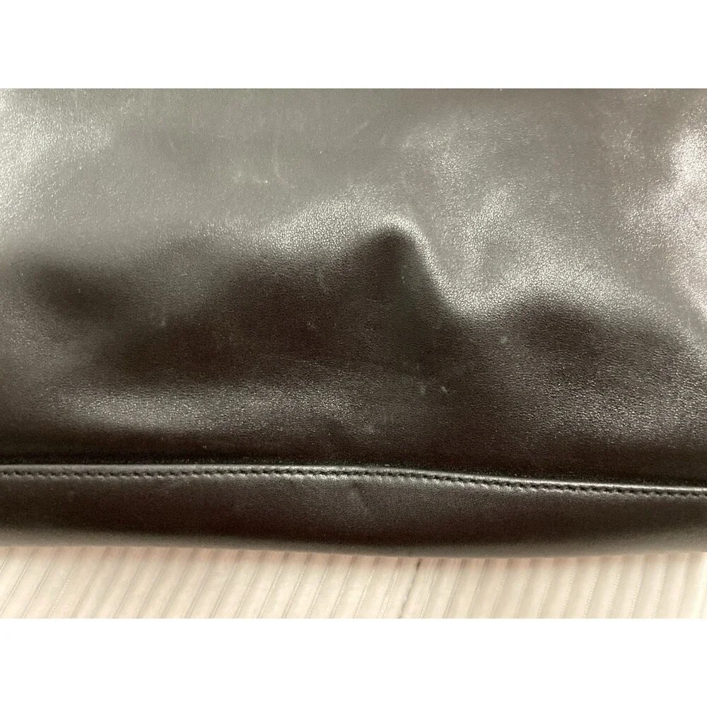 TUMI Black Leather Briefcase Laptop Bag 15" Business Travel Work Case 9601D4 - Picture 10 of 16